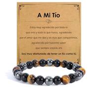 SereneGLow Regalo Del TíO Regalo Dia Del Padre Para Tio Pulseras Dia Del Padre Regalos Tio CumpleañOs Piedras Chakras Para TíO Navidad Reyes Joyas Pulsera Para Tio Regalos Originales Para Hombre