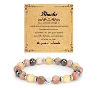 SereneGLow Regalo Dia De La Madre Regalo Abuela CumpleañOs Pulseras Abuela Regalos Para Abuelas Regalos Originales Mujer Pulseras Mujer Piedras Chakras Abuelos Navidad