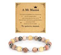 SereneGLow Regalo Dia De La Madre Regalo Mama Regalos Para Madres Pulsera Mama Regalos Madre CumpleañOs Pulseras Mujer Originales Piedras Chakras Para Mamá