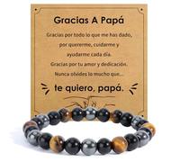 SereneGLow Regalo Papá Regalo Dia Del Padre Pulseras Dia Del Padre Pulsera Para Papa Joyas Regalos Papa CumpleañOs Navidad Piedras Chakras Para Papá Reyes Regalos Originales Para Hombre