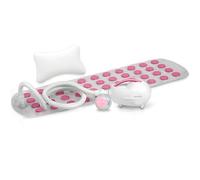 SereneLife Alfombra de Baño con Burbujas - Masajeador de Baño con Burbujas Portátil con Luz Impermeable para Baño y Almohada, Intensidad de Burbujas Ajustable, Control por Botón Fácil