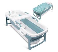 SereneLife bañera plegable para adultos, 150cms, Portatil, Independiente para spa caliente o baño de hielo, Cold plunge, Uso en interiores y exteriores, Ideal para mascotas tambien