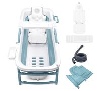 SereneLife bañera plegable para adultos, 150cms, Portatil, Independiente para spa caliente o baño de hielo, Cold plunge, Uso en interiores y exteriores, Ideal para mascotas tambien