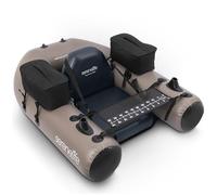 SereneLife Barca Hinchable de Pesca, Asiento Ajustable, Respaldo, con Bolsa de Transporte y Kit de Reparacion