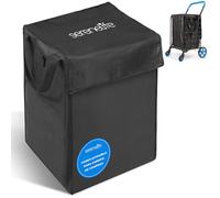 SereneLife Bolsa para, de para Todos los Carros Comunes, Bolsa Plegable para Carro de Compras, Resistente al Agua y al Desgaste