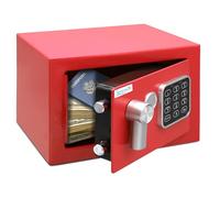 SereneLife Caja Fuerte Digital de Acero Premium - 9.1" x 6.7" x 6.7" | Almacenamiento Seguro para Dinero, Armas y Joyería | Ideal para Hoteles, Armarios y Uso Doméstico