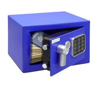 SereneLife Caja Fuerte Digital de Acero Premium - 9.1" x 6.7" x 6.7" | Almacenamiento Seguro para Dinero, Armas y Joyería | Ideal para Hoteles, Armarios y Uso Doméstico