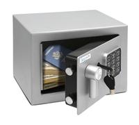 SereneLife Caja Fuerte Electrónica | Caja Fuerte Resistente de 9.1 x 6.7” para Dinero | Caja de Seguridad con Teclado Digital y Código, 2 Llaves | Caja Pequeña para Casa/Oficina, Seguro para Dinero