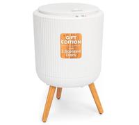 SereneLife Calentador de toallas de 12 litros, calentador de spa compacto para baño con temporizador y apagado automático, función de aroma, indicador LED, se adapta a 1 toalla o bata grande
