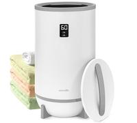 SereneLife calentador de toallas de 20L, Toallero eléctrico con temporizador digital, Apagado automático, LED ambiental, Aromaterapia con 2 Discos de Fragancia, Conexión directa