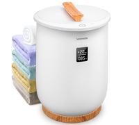 SereneLife calentador de toallas eléctrico, 20L, Con pantalla digital, Calentamiento ajustable, Portátil y soporte para disco aromático, Para baño, Spa