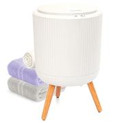 SereneLife calentador de toallas independiente, Con piernas para baño y spa, Capacidad de 12L, Temporizador integrado, Discos de aroma e indicador LED