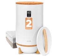 SereneLife calentador de toallas tipo cubeta, Con fragancia personalizable, Towel warmer, Spa, Calientatoallas, Electrico, Apagado automatico, Portatil, ideal para Pijamas, Manta, Bata de baño