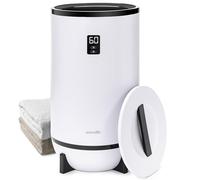 SereneLife Calentador Eléctrico de Toallas, Secatoallas para 2 Toallas con Temporizador, Ahorro Energético, Portátil, Protección contra Sobrecalentamiento y Apagado Automático, SPA y Wellness, Negro