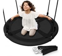 SereneLife Columpio Tipo Plato, Nido, 40", con Kit de Suspension Universal, Asiento Giratorio con Almohada y Bolsa de Transporte, Resistente al Agua e Intemperie
