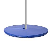 SereneLife Esterilla Fitness para Pole Dance - Colchoneta Plegable Antideslizante para Casa, Danza, Gimnasio, Yoga y Estudio, Ø 120/150 cm, Grosor 5/12 cm, Almohadilla Protectora para Pole con Velcro