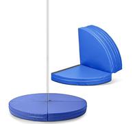 SereneLife Esterilla Fitness para Pole Dance - Colchoneta Plegable Antideslizante para Casa, Danza, Gimnasio, Yoga y Estudio, Ø 120/150 cm, Grosor 5/12 cm, Almohadilla Protectora para Pole con Velcro