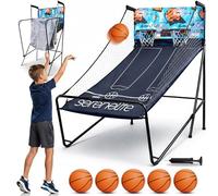 SereneLife juego baloncesto, Marcador LED digital, Plegable, Para niños y Adultos, Ideal para interiores y exteriores