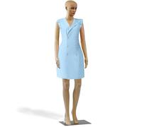 SereneLife Maniquí Femenino Ajustable de Cuerpo Entero de 68 Pulgadas Desmontable para Mujer, Forma de Vestido de Figura Entera, Torso simulado de tamaño Real, para Tiendas de Ropa al por Menor, Piel