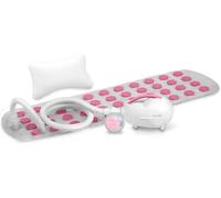 SereneLife Manta de Hidromasaje para Bañera con Burbujas, SPA Portatil con Luz LED Impermeable, Almohada, Intensidad Ajustable, Mando a Distancia, Relajante