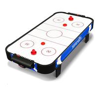 Serenelife Mesa de Hockey de Aire, Motor Dos Veces mas Fuerte, Marcador de Puntos LED Digital, Dispensador de Discos y Accesorios