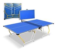 Serenelife Mesa de Ping Pong, Tamaño Mediano, Tenis de Mesa, Plegable, Portatil, Incluye Red