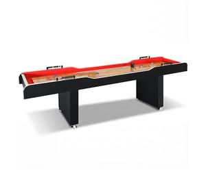 SereneLife Mesa de Shuffleboard, Tejo, Superficie recubierta de Polietileno de 9 pies(2,7m), Accesorios, Puntuación Estilo ábaco, Juego de acción de Disco, Arcade portátil para Interiores, Exteriores