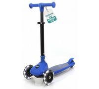 Serenelife Patinete 3 Ruedas para niños, Plegable, Luces LED en Las Ruedas, Manillar Ajustable, Freno Trasero de pie, Soporta hasta 49.9kgs
