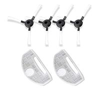 SereneLife PURE CLEAN PUCRC25PLUS Filter Kit-(4) Rotating Side Brushes(2) Dustbin Filters-Robot Vacuum Cleaner Replacement Parts and Accessory Kit-PureClean PRTPUCRC251.5