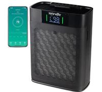 SereneLife purificador de aire HEPA para el hogar, Control Inteligente por WiFi y app, Ultra silencioso, Elimina polvo, Pelo de mascotas y olores, Cubre hasta 100 m²