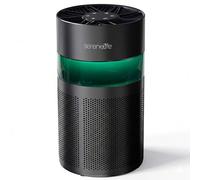 SereneLife purificador de aire portátil silencioso con filtro HEPA H13, Mini con aromaterapia, Luz ambiental, Temporizador, Modo sueño, Ideal para dormitorio y escritorio