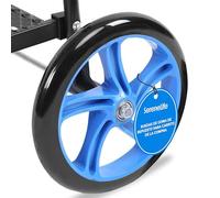 Serenelife Rueda Trasera de Repuesto, De Caucho Resistente, para Carrito de la Compra