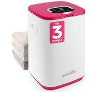 SereneLife SLTLWSQ80 Cubo Calentador de Toallas de 23 L de Capacidad, Color Rosa