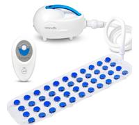 SereneLife SPA de Burbujas para Bañera con Funcion Termica, Manta de Hidromasaje Portatil, Antideslizante con Ventosas, Intensidad Ajustable, Mando a Distancia