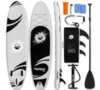 SereneLife paddle surf hinchable, Cubierta antideslizante, Aleta inferior para remar, Estuche para guardar, Barco de pie para jovenes y adultos