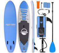SereneLife Tabla Paddle Surf Hinchable, Board, Cubierta Antideslizante, Aleta Inferior para Remar, Estuche para Guardar, Barco de Pie para Jóvenes y Adultos