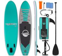 SereneLife tabla paddle surf hinchable, Cubierta antideslizante, Aleta inferior para remar, Estuche para guardar, Barco de pie para jovenes y adultos