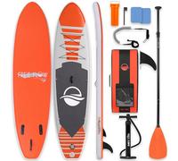 SereneLife tabla paddle surf hinchable, Paddle board, Cubierta antideslizante, Aleta inferior para remar, Estuche para guardar, Barco de pie para jovenes y adultos