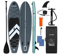 SereneLife Tabla Paddle Surf Hinchable, Ultra Ligera, Diseño Extra Ancho y Estable, con Almohadilla de Cubierta EVA Antideslizante, para Jóvenes y Adultos, Capacidad de 158.7kgs