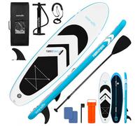SereneLife Tabla Paddle Surf Hinchable XL para Adultos y Mascotas, Sup Extra Ancho de 3.66mts x 91.44cms con Almohadilla EVA Antideslizante, Accesorios Premium, Capacidad de 200/220kgs