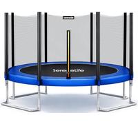 SereneLife Trampolin Exterior, Cama Elastica Infantil, con Red de Seguridad, Estable, Revestimiento Antioxidante