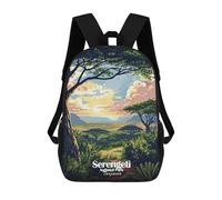Serengeti National Park Tanzania Art Mochilas Impresas En 3D Para Niños, Mochila Escolar, Mochila Informal Para Exteriores, Mochila Informal De Moda Para Niños, Lindas Bolsas De Viaje 17inch