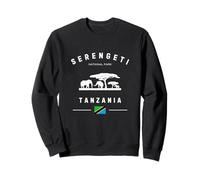 Serengeti National Park Tanzania Bandera Safari Elefantes Sudadera