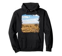 Serengeti Plains Savannah Wildlife Paisaje Escena Sudadera con Capucha