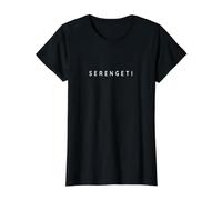 Serengeti Souvenirs/Tourists Diseño de Fuente Minimalista Camiseta gráfica económica