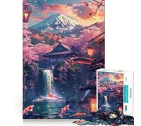 Serenidad ﹨u Tranquilidad Rompecabezas de 1000 Piezas para Adultos Juguete para ejercitar la Mente Relajación Informal Diseño de ensamblaje Colección de Arte Pieza (38x26cm)