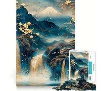 Serenidad ﹨u Tranquilidad Rompecabezas de 1000 Piezas para Adultos Mejora la Memoria Pasatiempo en casa Arte de Montaje de imágenes Decoración de Pared (50x75cm)