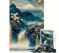 Serenidad ﹨u Tranquilidad Rompecabezas de 1000 Piezas para Adultos Mejora la Memoria Pasatiempo en casa Arte de Montaje de imágenes Decoración de Pared (50x75cm)