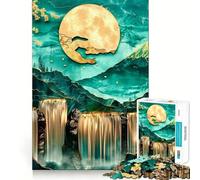 Serenidad ﹨u Tranquilidad Rompecabezas de 1000 Piezas para Adultos Rompecabezas Mental Suave para Relajarse Imagen de ensamblaje Artículo de Santa Claus (50x75cm)