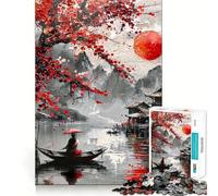 Serenidad ﹨u Tranquilidad Rompecabezas para Adolescentes 1000 Piezas Rompecabezas Mental Casual Relax Imagen de Montaje Regalo sincero (38x52cm)